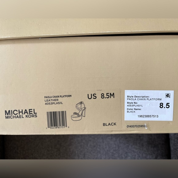 Michael Kors Paola Chain Platform Sandals size 8.5 - Picture 2 of 6